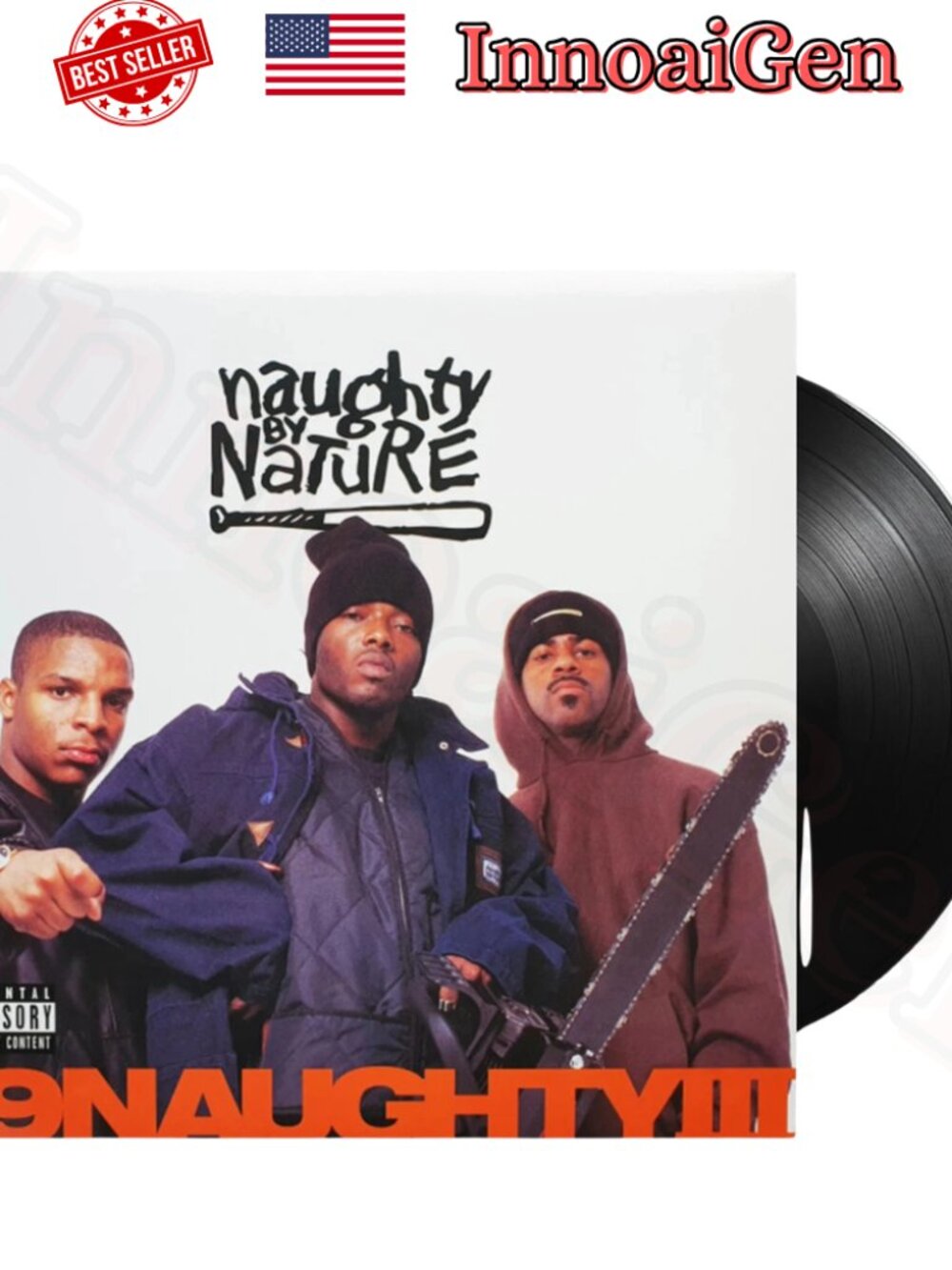 Naughty By Nature 19 Naughty III 30th Anniversary Vinyl LP 2LP Tommy Boy EX Cond